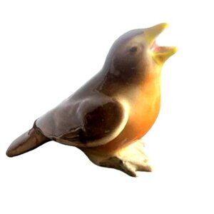Vintage Bird Miniature Figure Porcelain 1.75 inch Tall